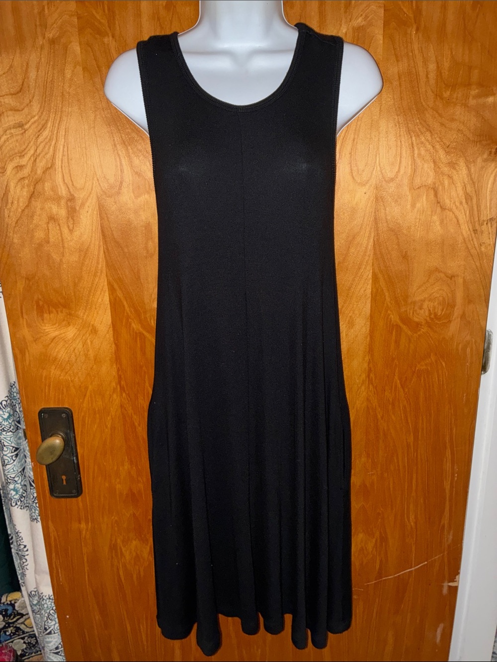Toad & Co Black Ribbed Tank Top Dress - Size S/M